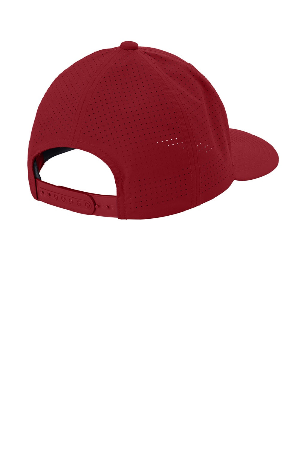 Sport-Tek Hats STC65 Mens Pro Cut Moisture Wicking Adjustable Hat Deep Red Flat Back