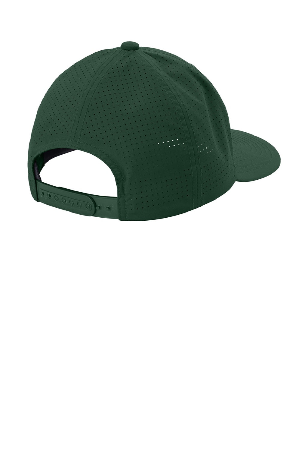 Sport-Tek Hats STC65 Mens Pro Cut Moisture Wicking Adjustable Hat Forest Green Flat Back