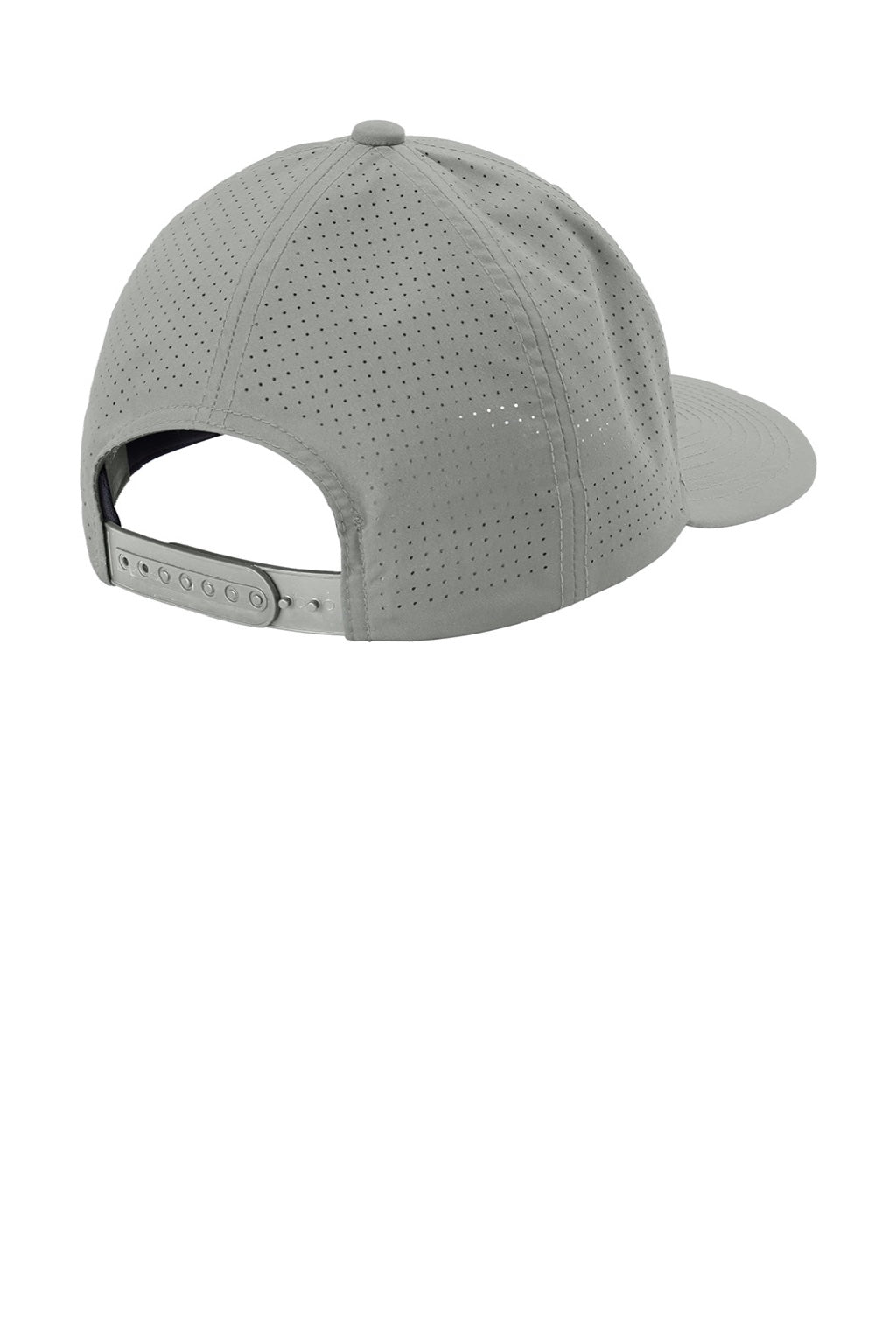 Sport-Tek Hats STC65 Mens Pro Cut Moisture Wicking Adjustable Hat Silver Grey Flat Back