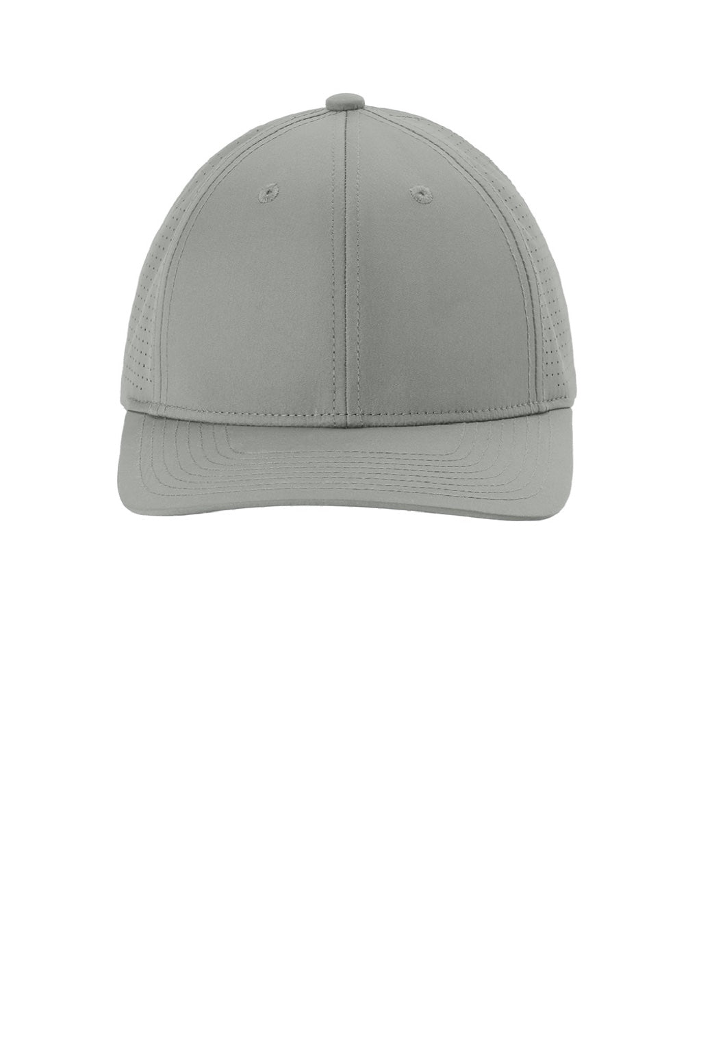 Sport-Tek Hats STC65 Mens Pro Cut Moisture Wicking Adjustable Hat Silver Grey Flat Front