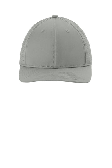 Sport-Tek Hats STC65 Mens Pro Cut Moisture Wicking Adjustable Hat Silver Grey Flat Front