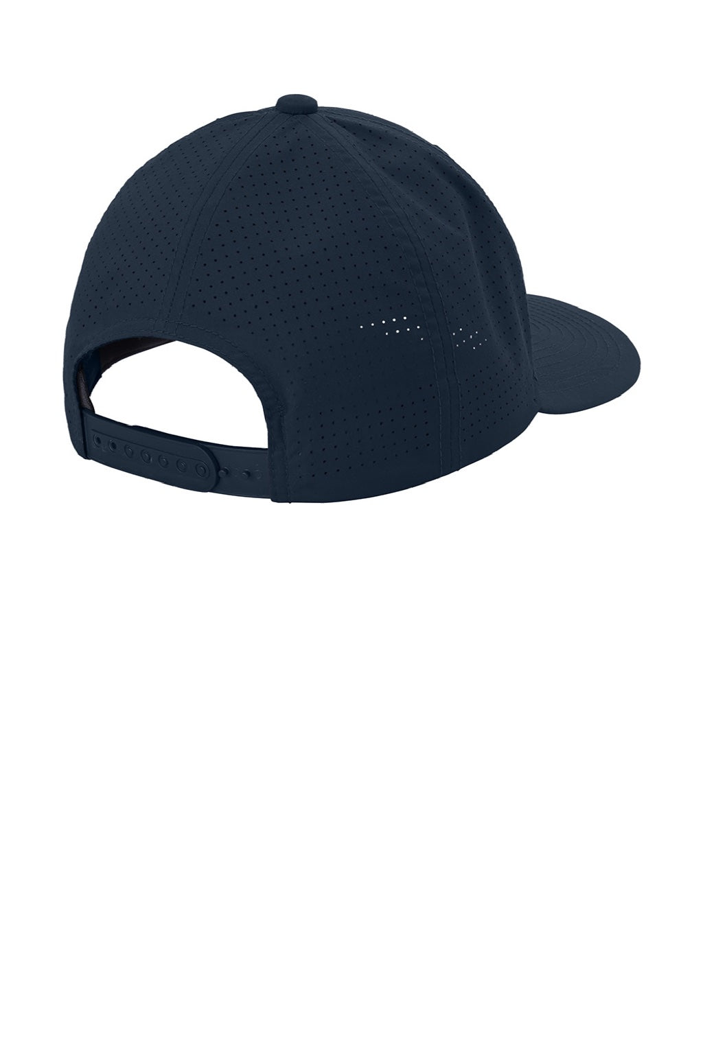 Sport-Tek Hats STC65 Mens Pro Cut Moisture Wicking Adjustable Hat True Navy Blue Flat Back