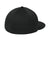Sport-Tek Hats STC70 Mens Impact Mesh Stretch-Tek Hat Black Flat Back