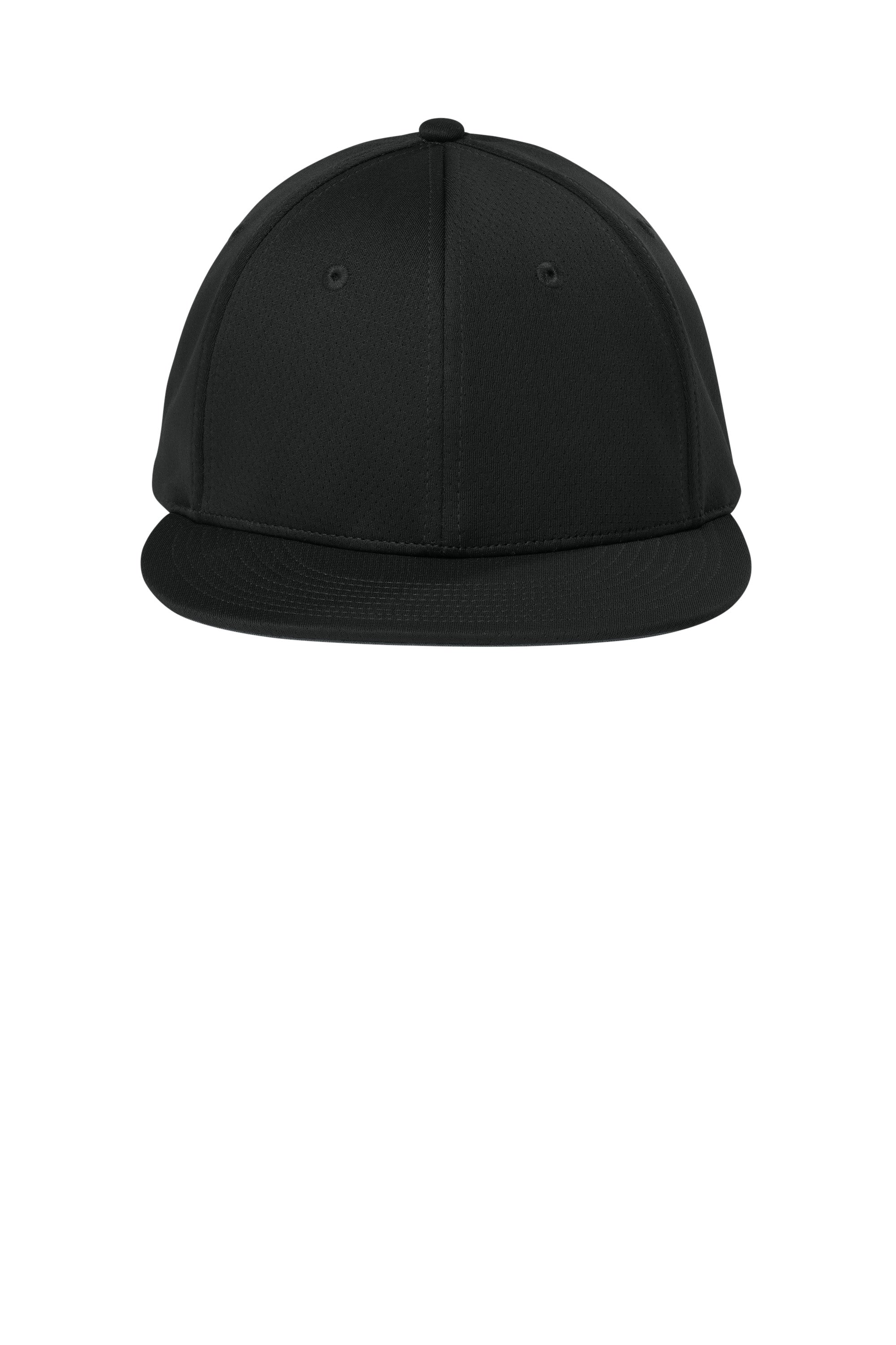 Sport-Tek Hats STC70 Mens Impact Mesh Stretch-Tek Hat Black Flat Front