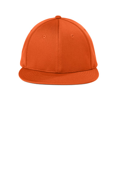 Sport-Tek Hats STC70 Mens Impact Mesh Stretch-Tek Hat Deep Orange Flat Front