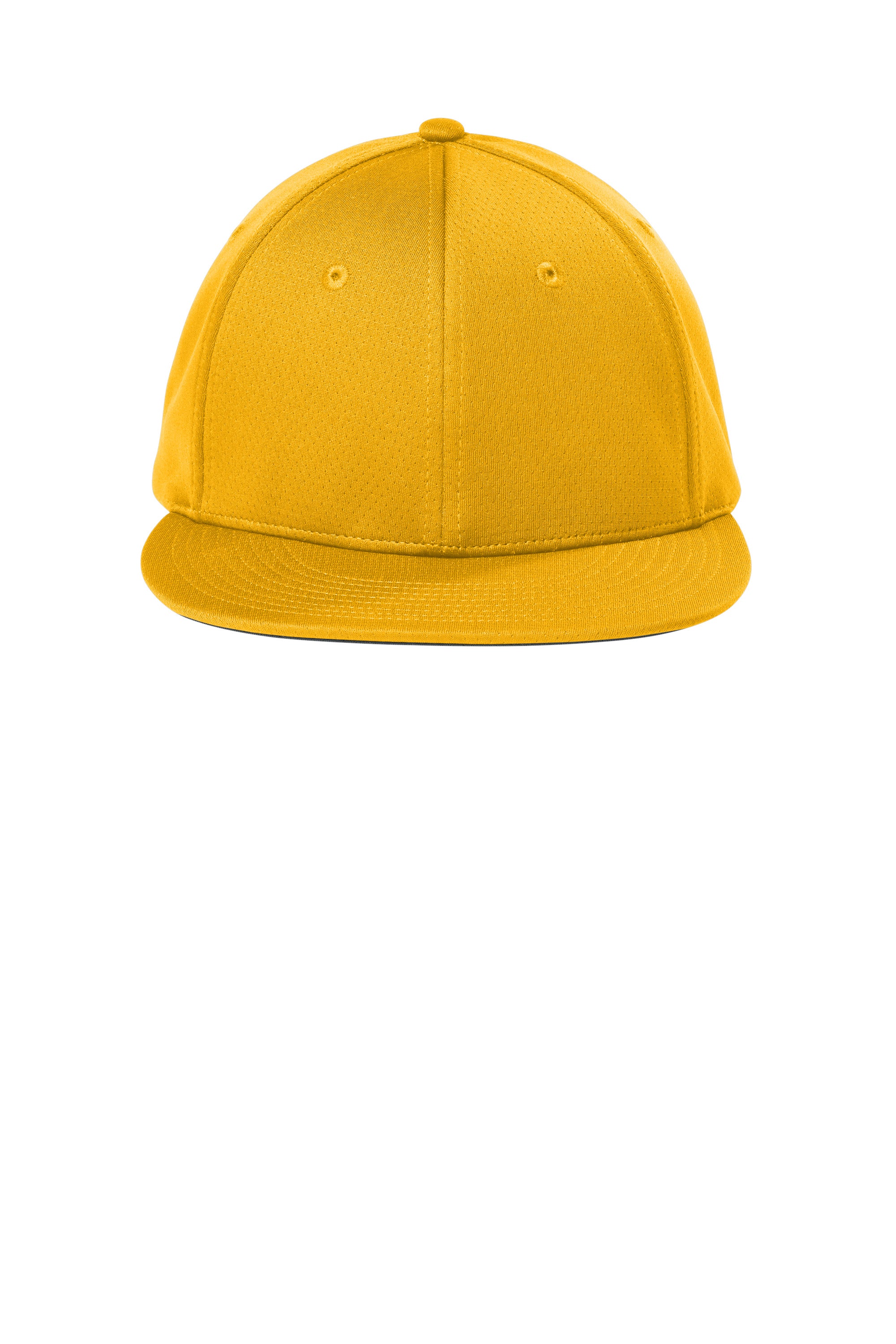 Sport-Tek Hats STC70 Mens Impact Mesh Stretch-Tek Hat Gold Flat Front