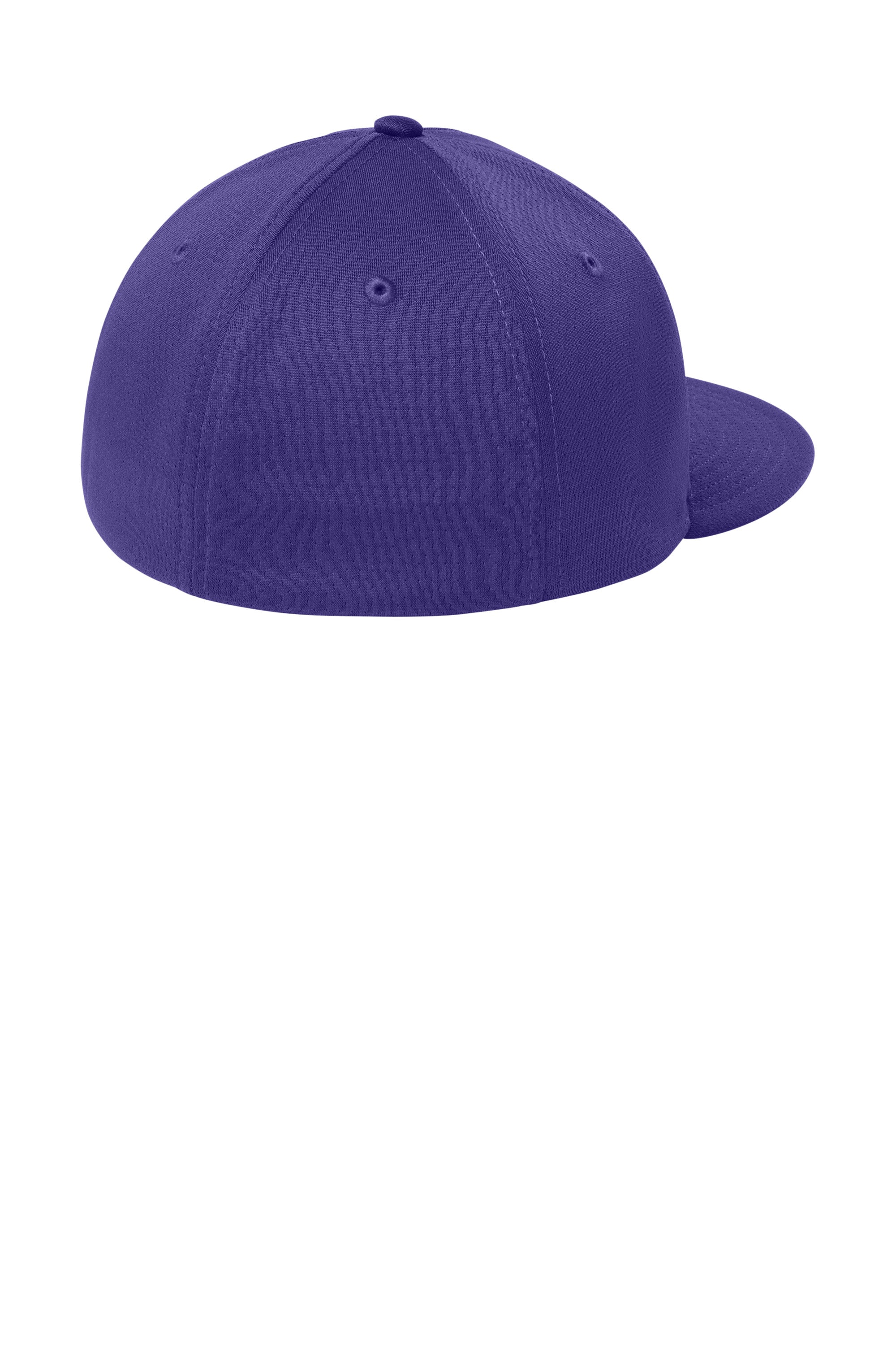 Sport-Tek Hats STC70 Mens Impact Mesh Stretch-Tek Hat Purple Flat Back
