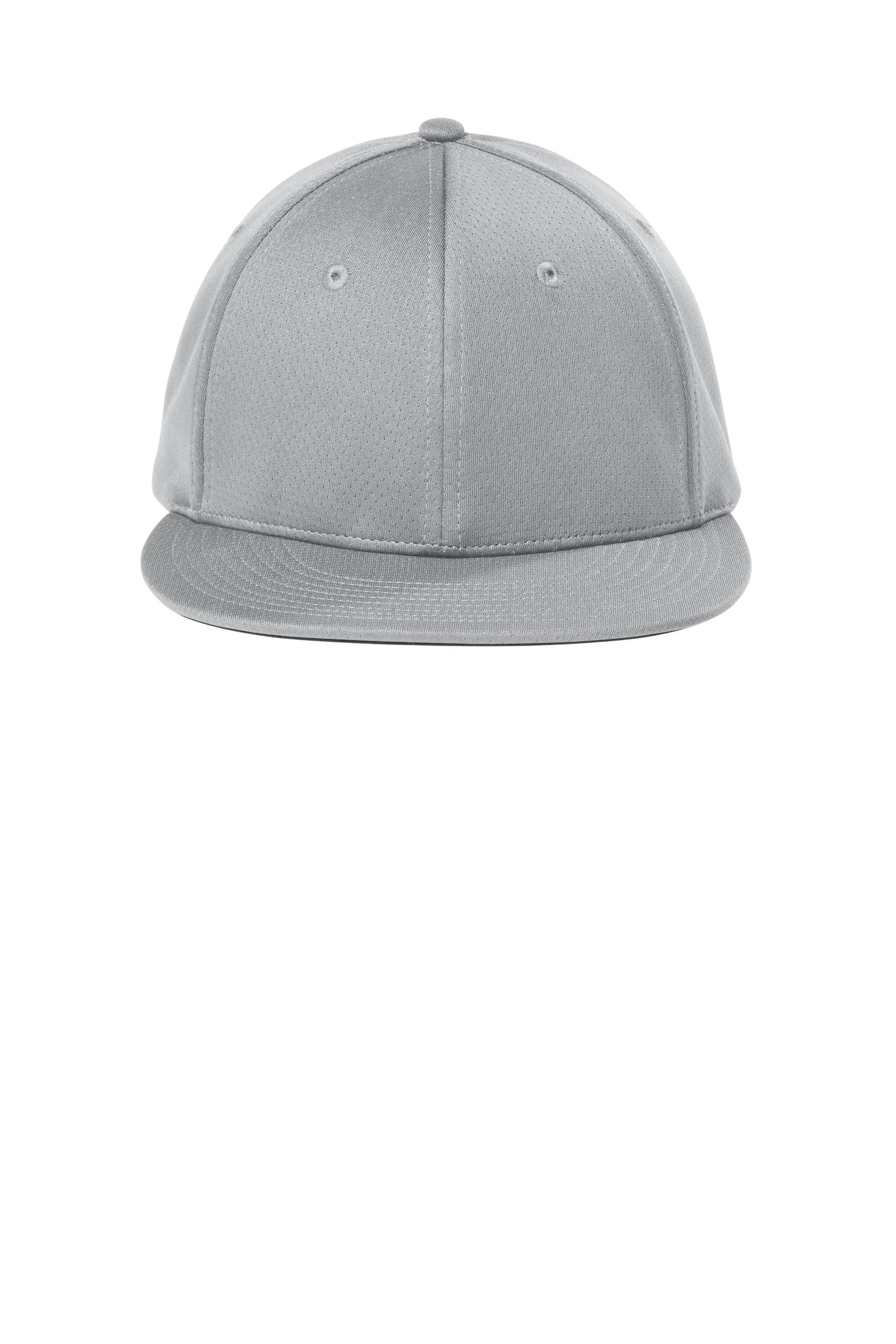 Sport-Tek Hats STC70 Mens Impact Mesh Stretch-Tek Hat Silver Grey Flat Front