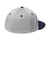 Sport-Tek Hats STC70 Mens Impact Mesh Stretch-Tek Hat Silver Grey/True Navy Blue/Silver Grey Flat Back