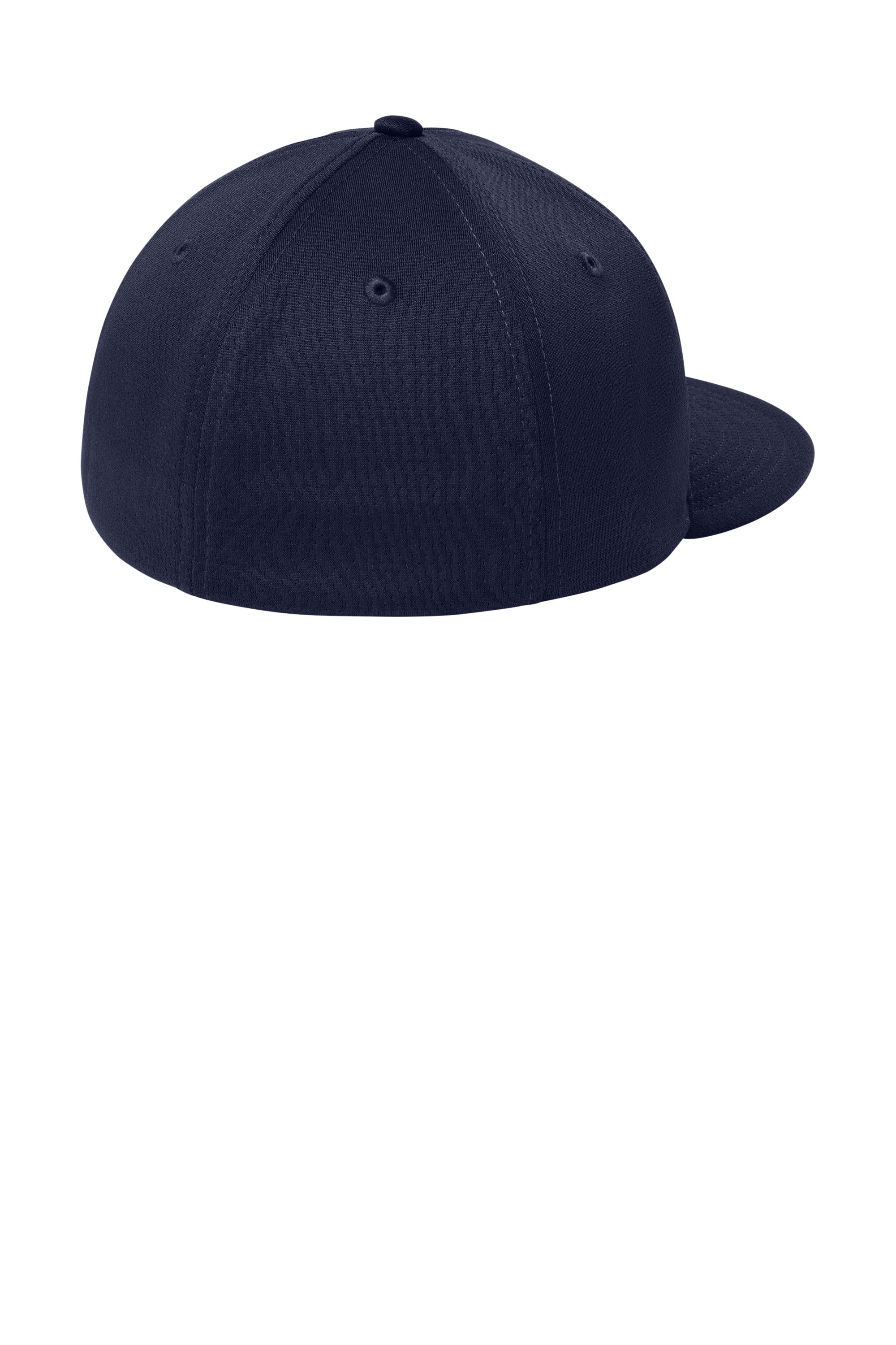 Sport-Tek Hats STC70 Mens Impact Mesh Stretch-Tek Hat True Navy Blue Flat Back