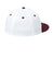 Sport-Tek Hats STC70 Mens Impact Mesh Stretch-Tek Hat White/Maroon/White Flat Back