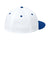 Sport-Tek Hats STC70 Mens Impact Mesh Stretch-Tek Hat White/True Royal Blue/White Flat Back