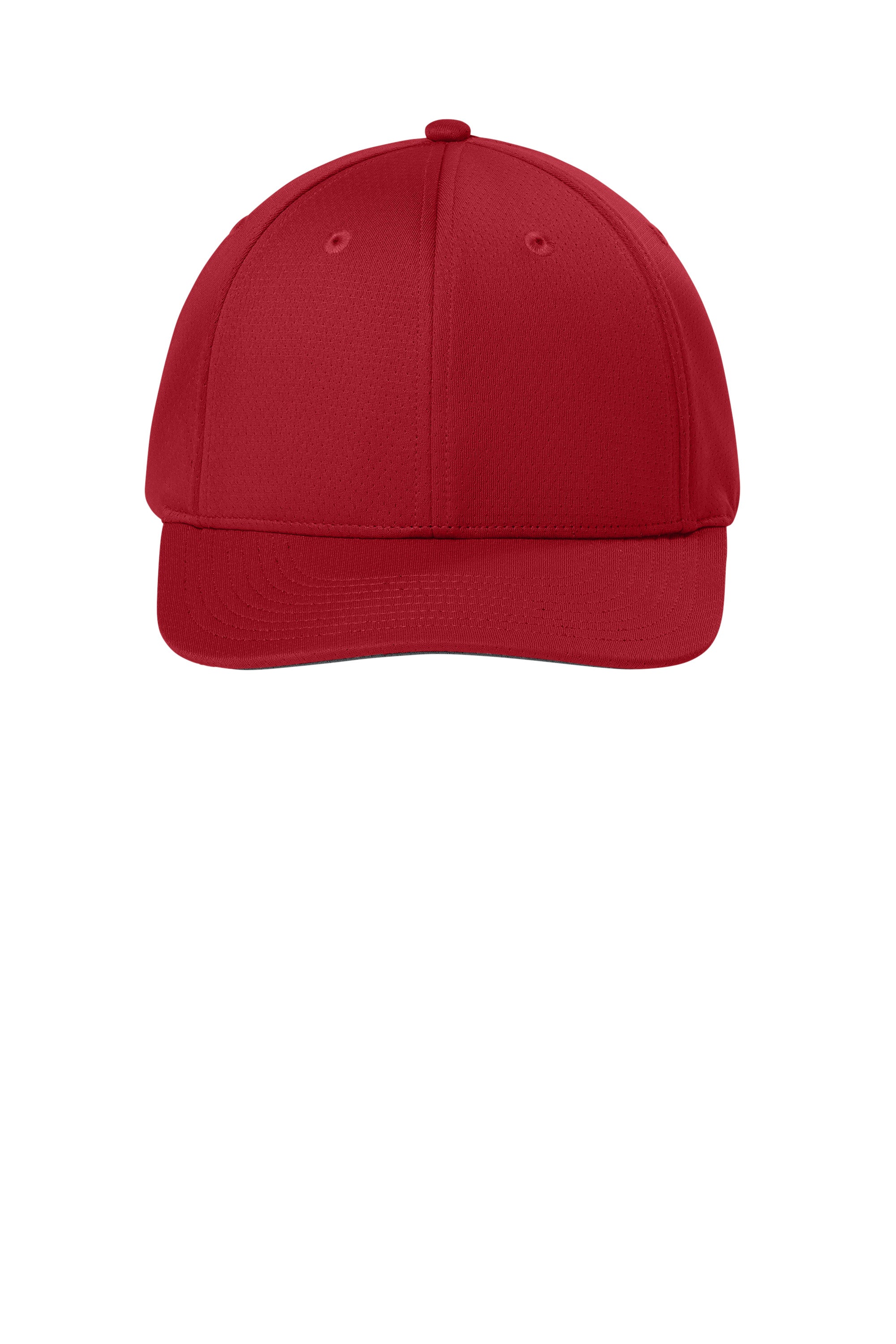 Sport-Tek Hats STC71 Mens Impact Mesh Stretch-Tek Adjustable Hat Deep Red Flat Front