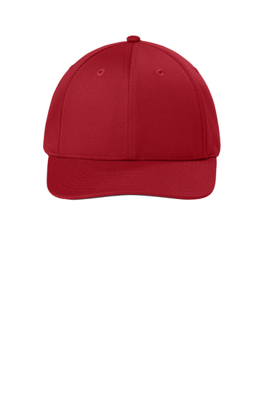 Sport-Tek Hats STC71 Mens Impact Mesh Stretch-Tek Adjustable Hat Deep Red Flat Front