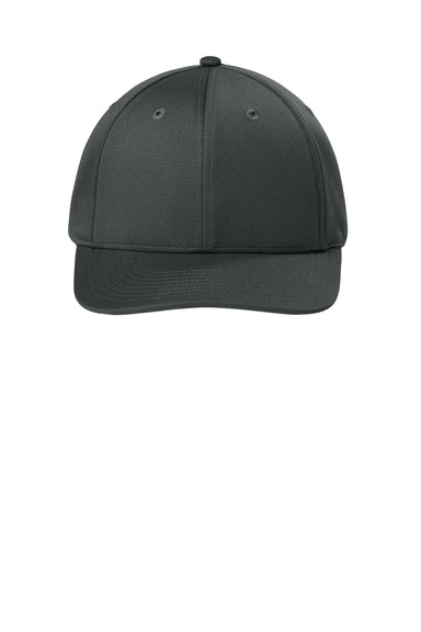 Sport-Tek Hats STC71 Mens Impact Mesh Stretch-Tek Adjustable Hat Iron Grey Flat Front