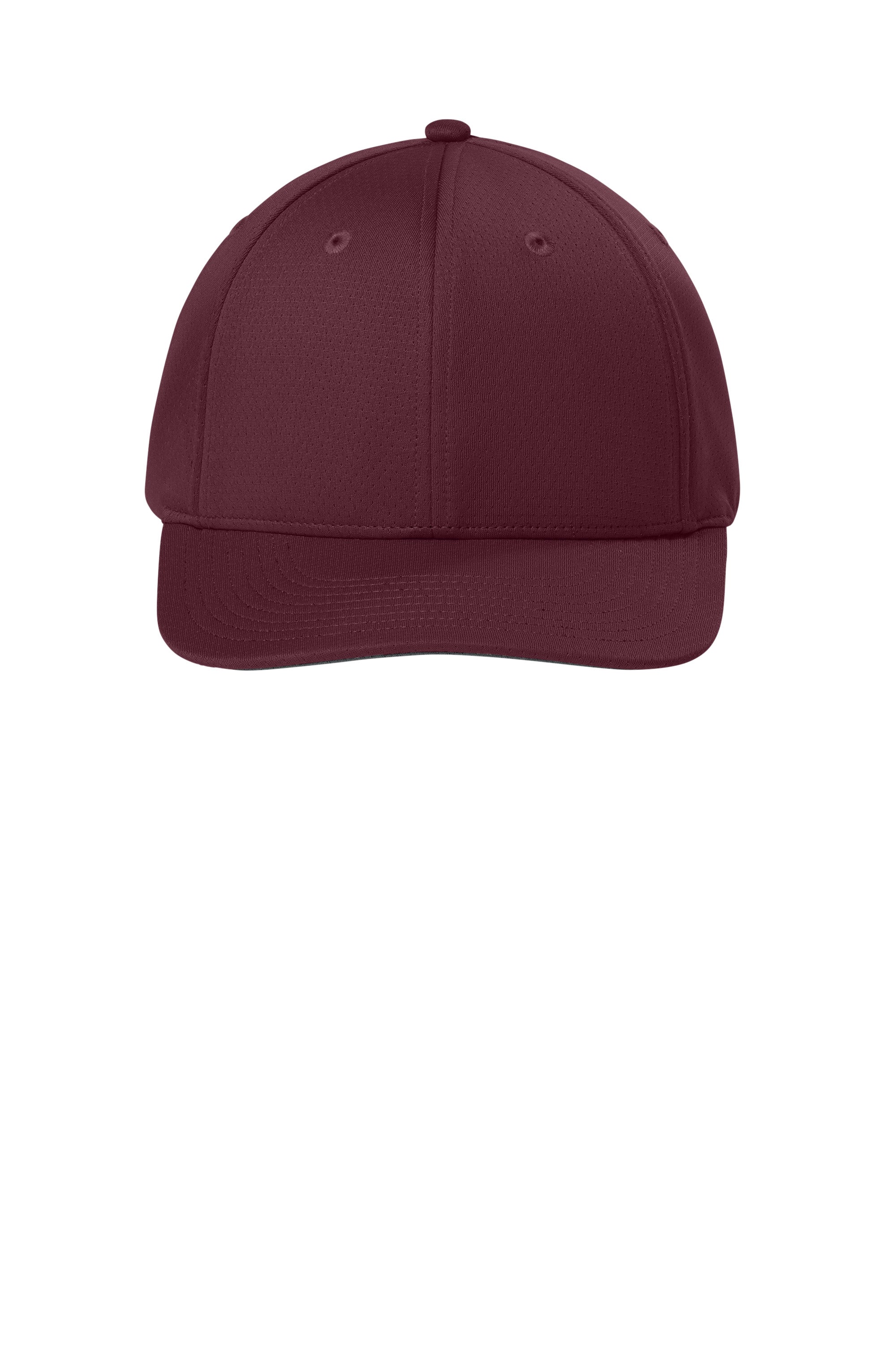 Sport-Tek Hats STC71 Mens Impact Mesh Stretch-Tek Adjustable Hat Maroon Flat Front