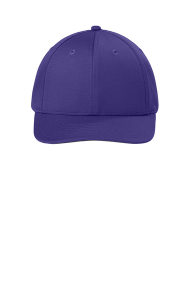 Sport-Tek Hats STC71 Mens Impact Mesh Stretch-Tek Adjustable Hat Purple Flat Front