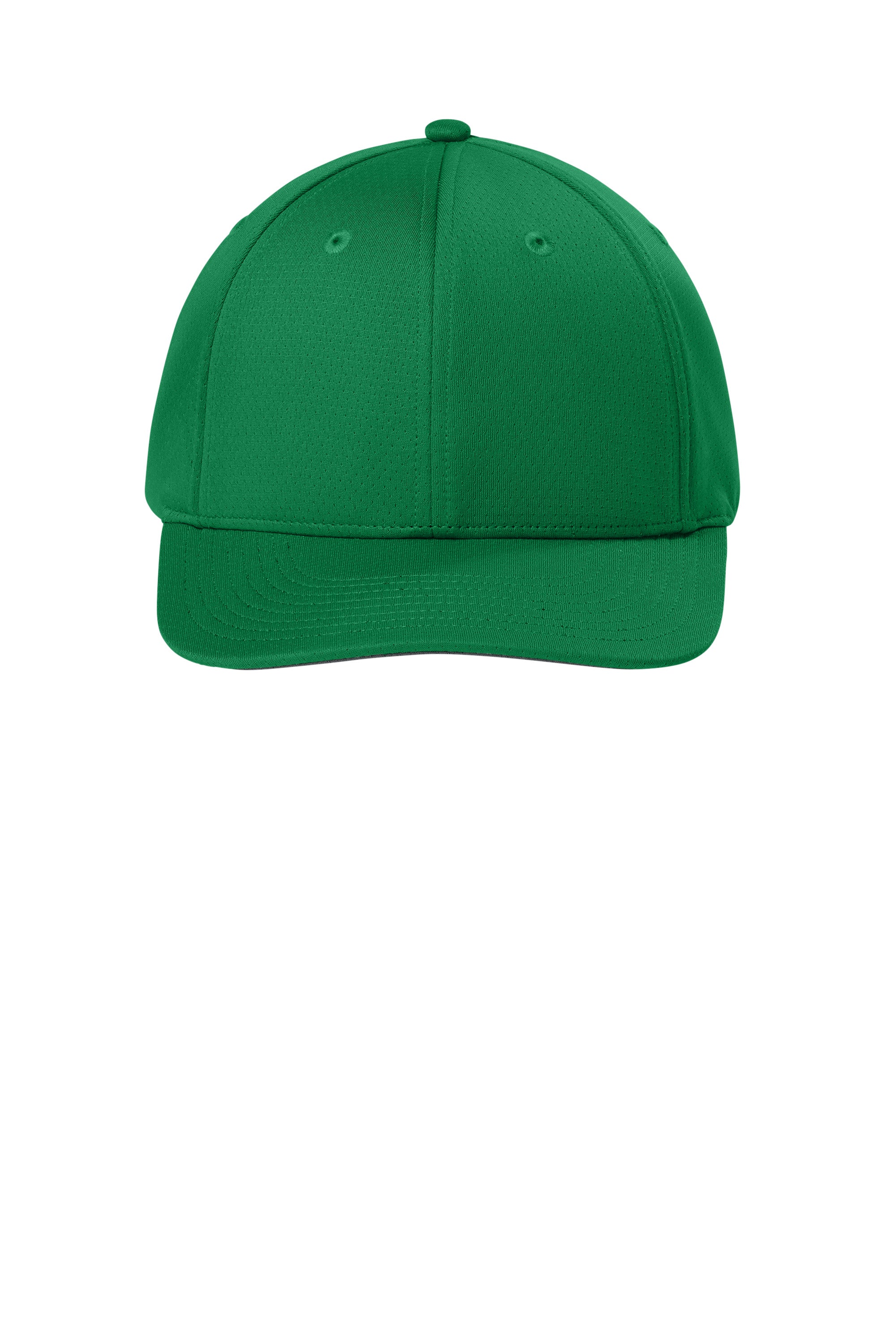Sport-Tek Hats STC71 Mens Impact Mesh Stretch-Tek Adjustable Hat True Kelly Green Flat Front