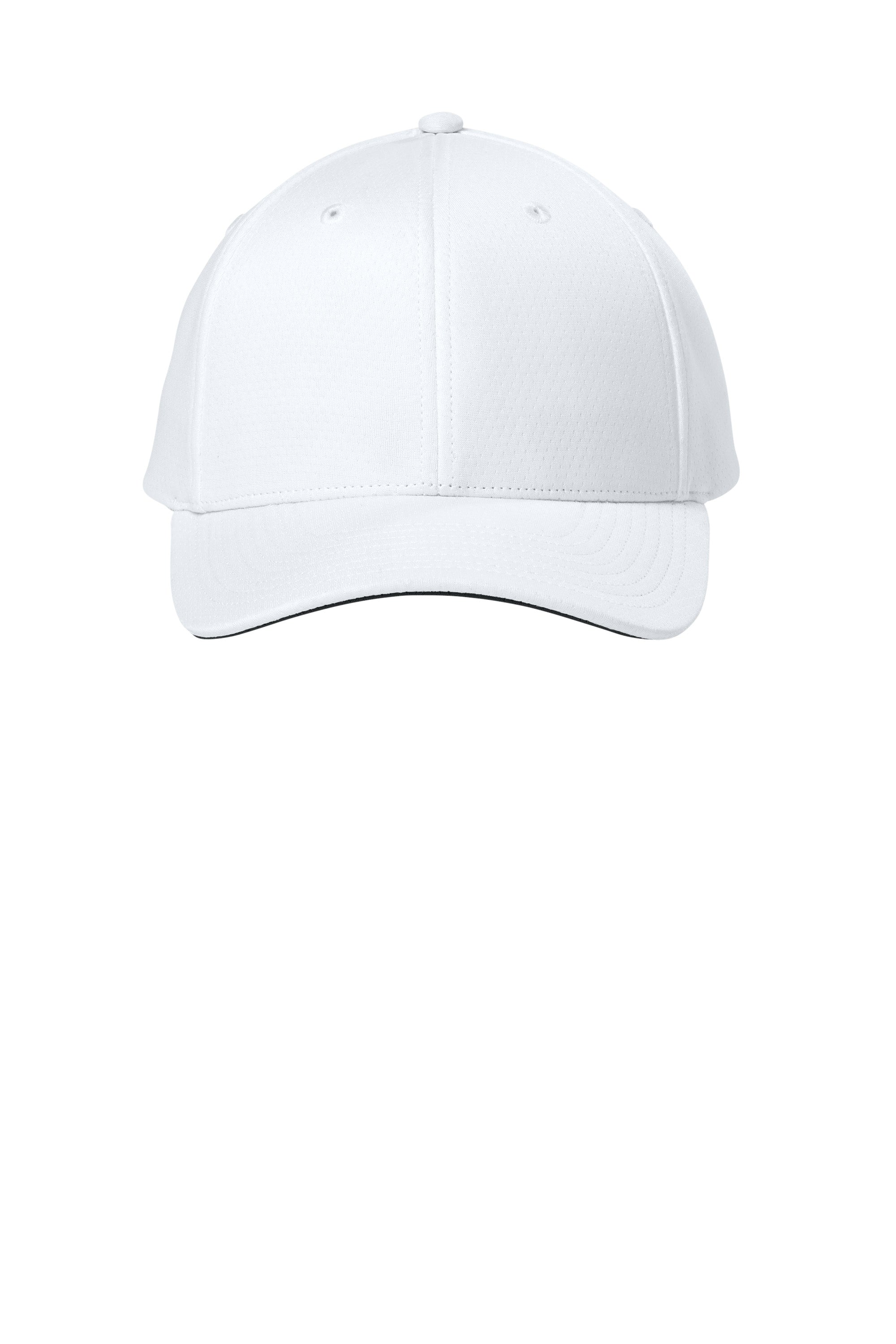 Sport-Tek Hats STC71 Mens Impact Mesh Stretch-Tek Adjustable Hat White Flat Front