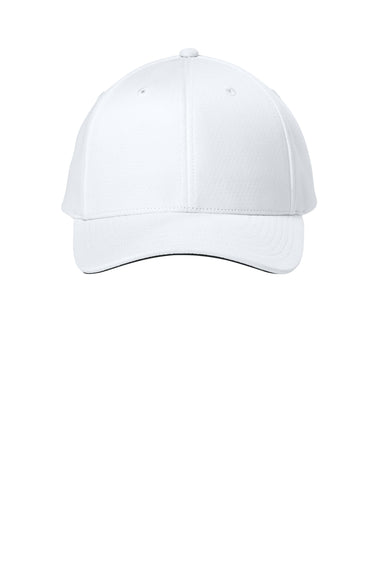 Sport-Tek Hats STC71 Mens Impact Mesh Stretch-Tek Adjustable Hat White Flat Front