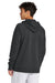 Sport-Tek STF200 Mens Drive Fleece Hooded Sweatshirt Hoodie w/ Pouch Pocket Charcoal Grey Model Back
