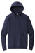 Sport-Tek STF200 Mens Drive Fleece Hooded Sweatshirt Hoodie w/ Pouch Pocket True Navy Blue Flat Front