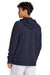 Sport-Tek STF200 Mens Drive Fleece Hooded Sweatshirt Hoodie w/ Pouch Pocket True Navy Blue Model Back
