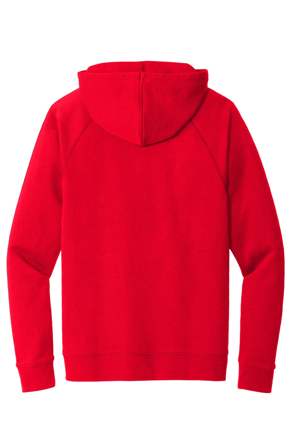 Sport-Tek STF200 Mens Drive Fleece Hooded Sweatshirt Hoodie w/ Pouch Pocket True Red Flat Back