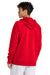 Sport-Tek STF200 Mens Drive Fleece Hooded Sweatshirt Hoodie w/ Pouch Pocket True Red Model Back