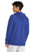 Sport-Tek STF200 Mens Drive Fleece Hooded Sweatshirt Hoodie w/ Pouch Pocket True Royal Blue Model Back