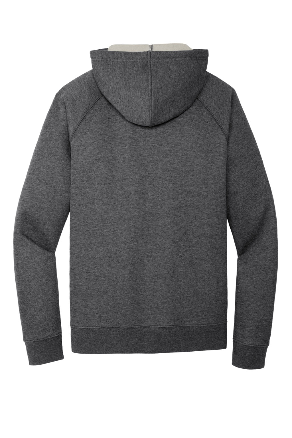 Sport-Tek STF201 Mens Drive Fleece Full Zip Hooded Sweatshirt Hoodie w/ Pockets Heather Graphite Grey Flat Back