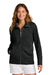 Tommy Bahama SW221983TB Womens Tobago Bay Full Zip Sweatshirt w/ Pockets Black Model Front