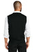 Port Authority SW2860 Mens Easy Care V-Neck Sweater Vest Deep Black Model Back