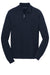 Port Authority SW290 Mens Long Sleeve 1/4 Zip Sweater Navy Blue Flat Front