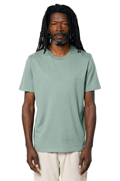 Stanley Stella SXU001 Mens Creator 2.0 Short Sleeve Crewneck T-Shirt Aloe Green Model Front