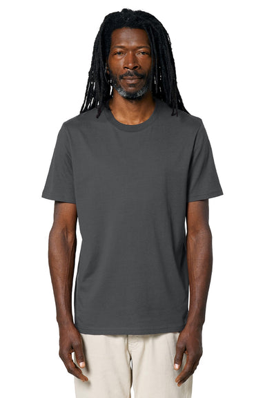 Stanley Stella SXU001 Mens Creator 2.0 Short Sleeve Crewneck T-Shirt Anthracite Grey Model Front