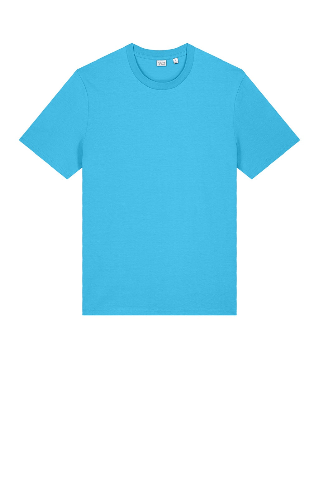 Stanley Stella SXU001 Mens Creator 2.0 Short Sleeve Crewneck T-Shirt Aqua Blue Flat Front