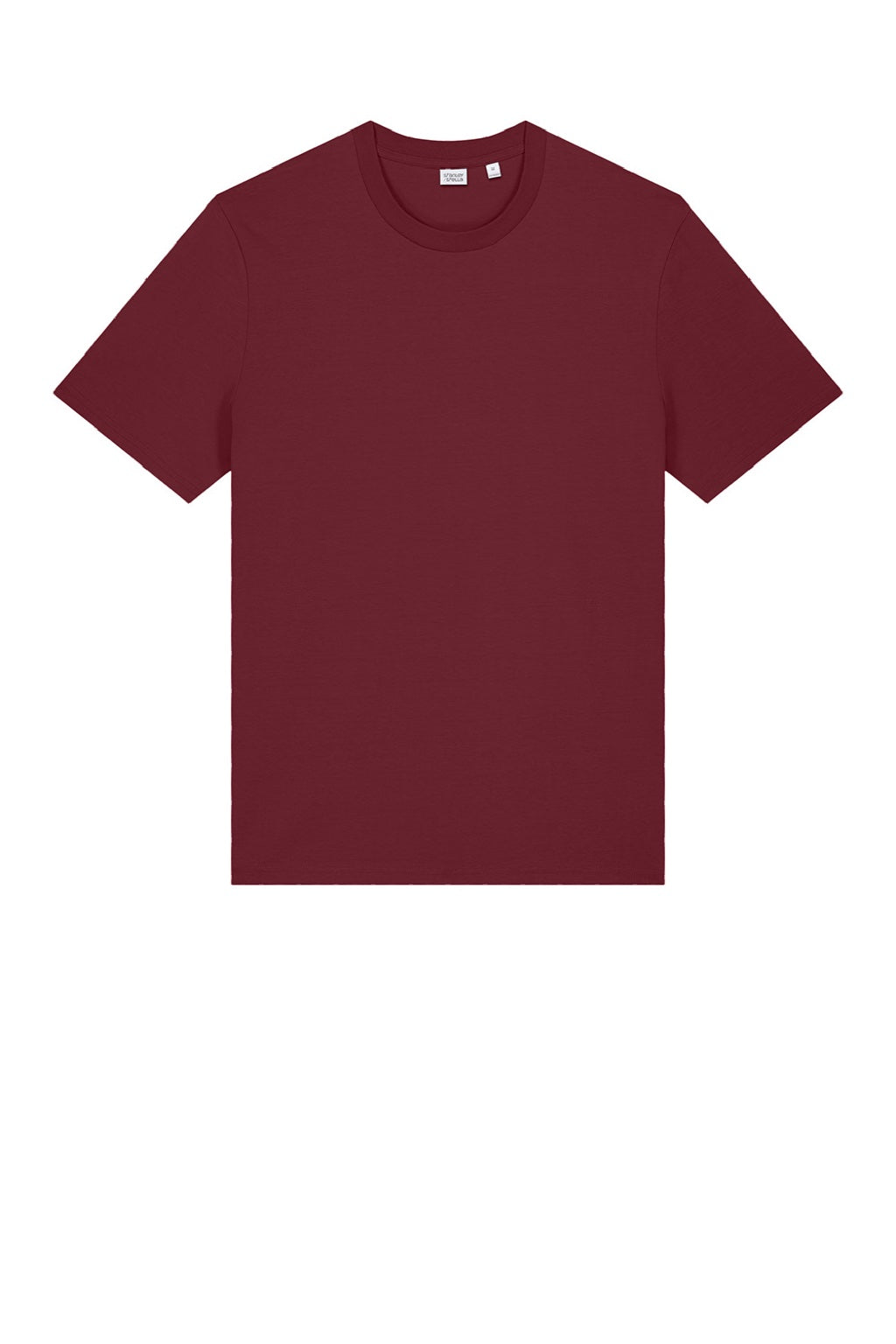 Stanley Stella SXU001 Mens Creator 2.0 Short Sleeve Crewneck T-Shirt Burgundy Flat Front