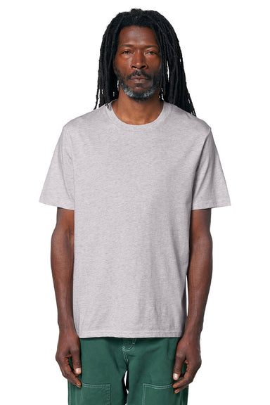 Stanley Stella SXU001 Mens Creator 2.0 Short Sleeve Crewneck T-Shirt Heather Cool Grey Model Front