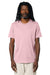Stanley Stella SXU001 Mens Creator 2.0 Short Sleeve Crewneck T-Shirt Cotton Pink Model Front