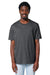 Stanley Stella SXU001 Mens Creator 2.0 Short Sleeve Crewneck T-Shirt Heather Dark Grey Model Front
