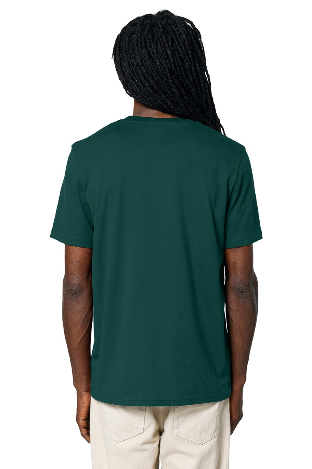 Stanley Stella SXU001 Mens Creator 2.0 Short Sleeve Crewneck T-Shirt Glazed Green Model Back
