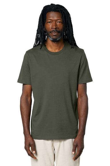 Stanley Stella SXU001 Mens Creator 2.0 Short Sleeve Crewneck T-Shirt Khaki Green Model Front