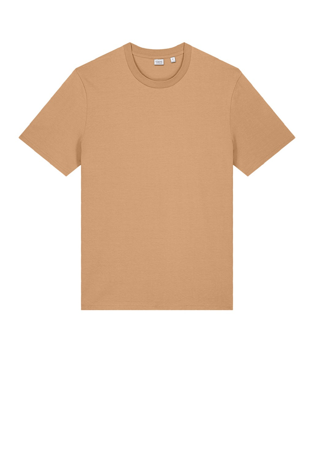 Stanley Stella SXU001 Mens Creator 2.0 Short Sleeve Crewneck T-Shirt Latte Brown Flat Front