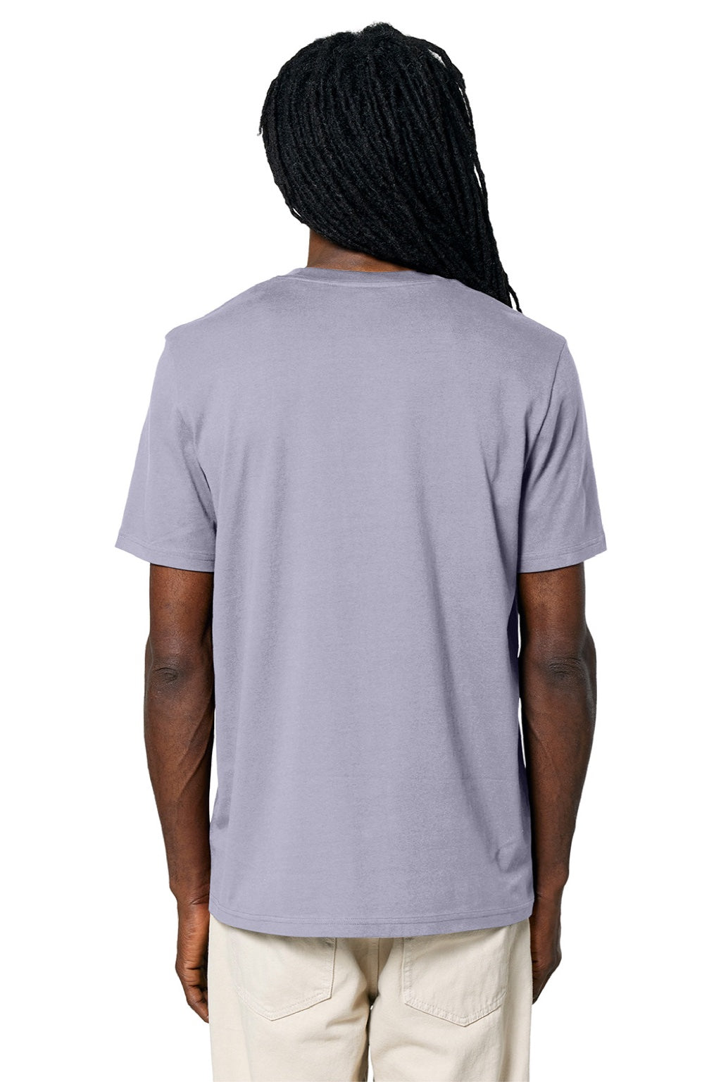 Stanley Stella SXU001 Mens Creator 2.0 Short Sleeve Crewneck T-Shirt Lavender Purple Model Back