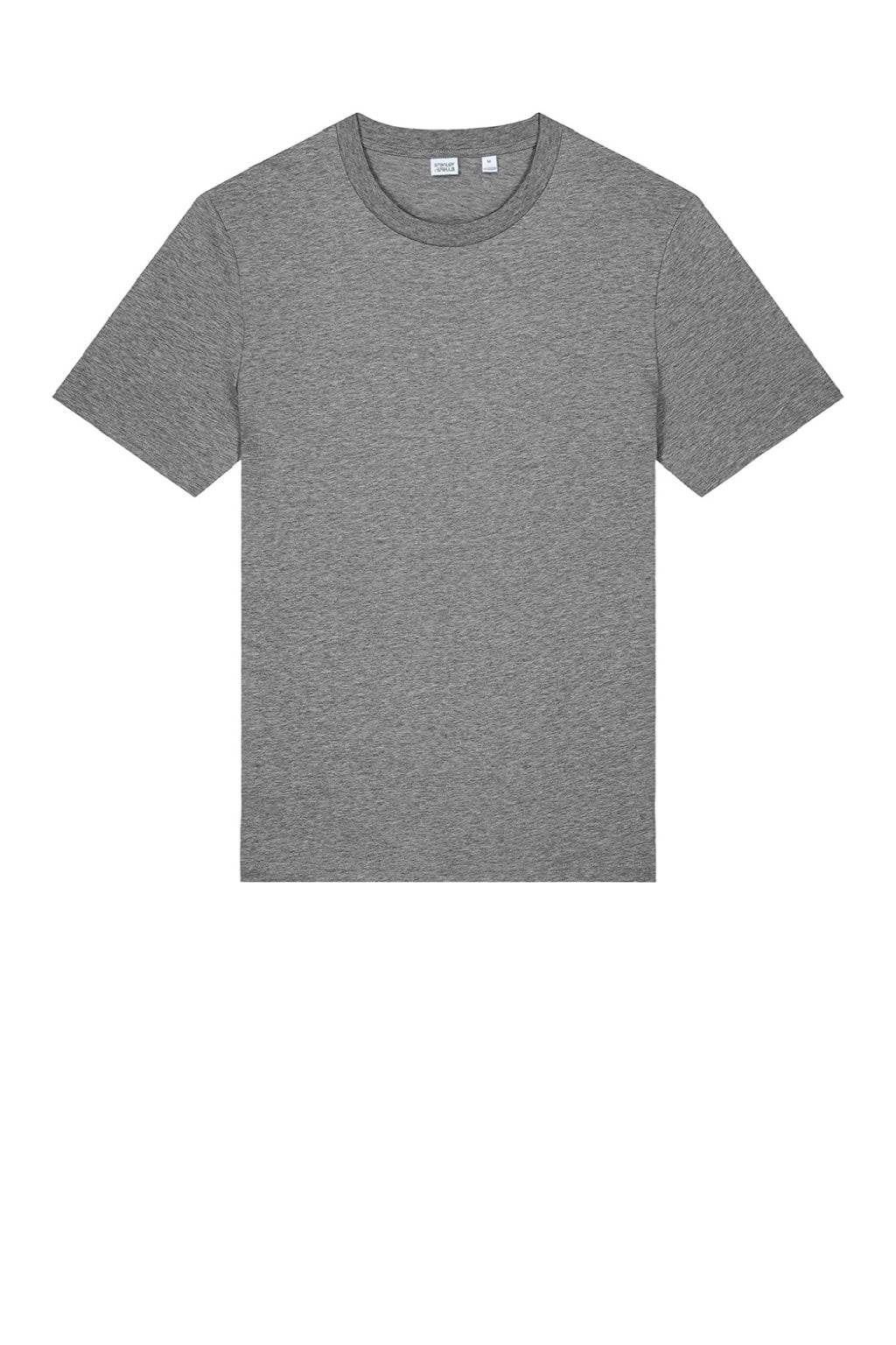 Stanley Stella SXU001 Mens Creator 2.0 Short Sleeve Crewneck T-Shirt Heather Mid Grey Flat Front