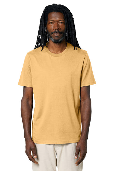 Stanley Stella SXU001 Mens Creator 2.0 Short Sleeve Crewneck T-Shirt Nispero Yellow Model Front