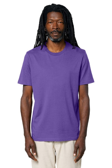 Stanley Stella SXU001 Mens Creator 2.0 Short Sleeve Crewneck T-Shirt Purple Love Model Front