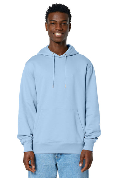 Stanley Stella SXU003 Mens Cruiser 2.0 Hooded Sweatshirt Hoodie w/ Pouch Pocket Soul Blue Model Front