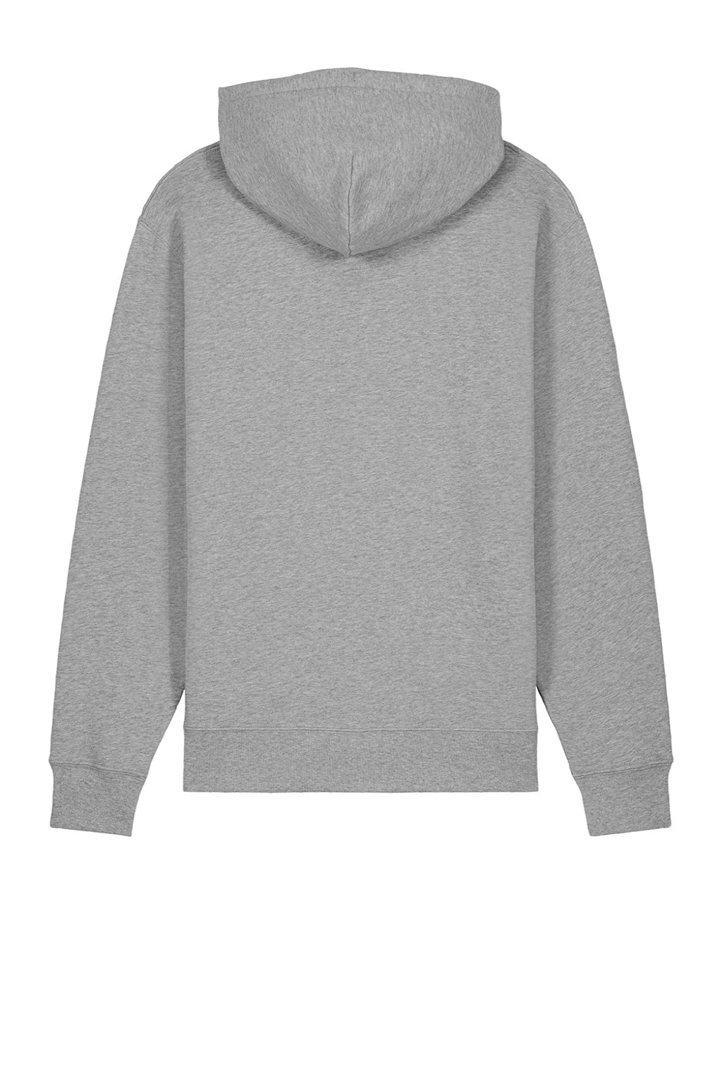 Stanley Stella SXU003 Mens Cruiser 2.0 Hooded Sweatshirt Hoodie w/ Pouch Pocket Heather Grey Flat Back